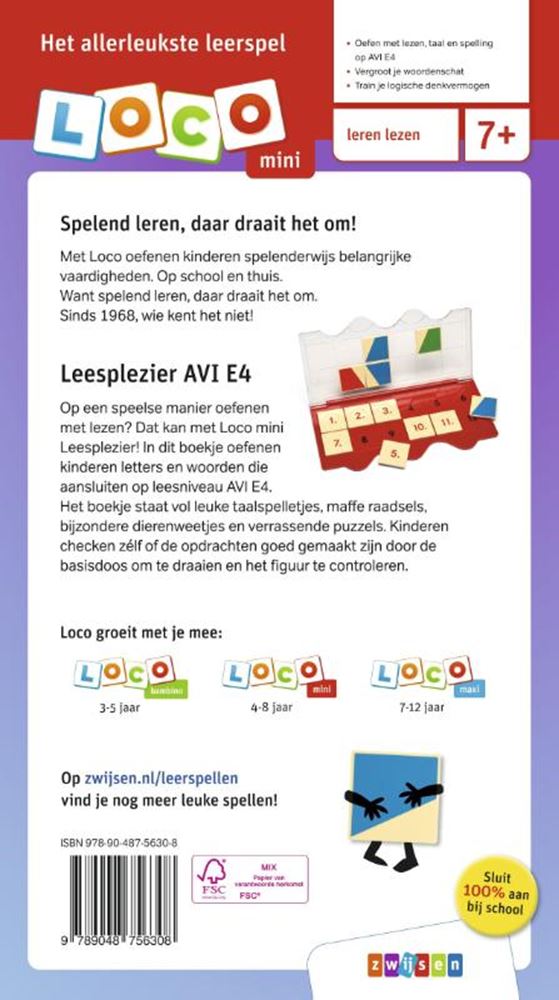Afbeelding laden in galerijviewer, Wpg uitgevers loco mini leesplezier avi e4 7+