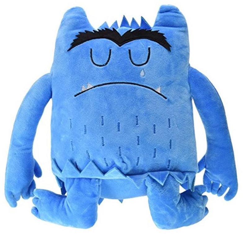 Afbeelding laden in galerijviewer, Knuffel kleurenmonster blauw (verdrietig