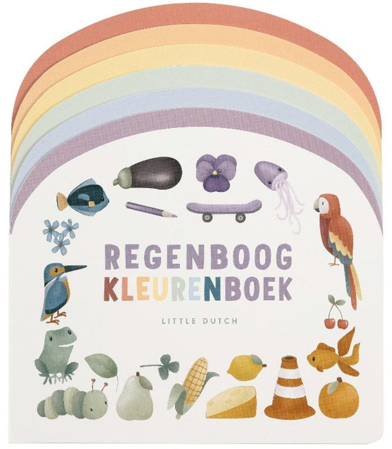 Afbeelding laden in galerijviewer, Little dutch: regenboog kleurenboek. 1+