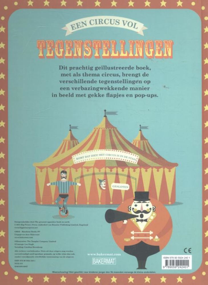 Chargez l'image dans la visionneuse de la galerie, Een circus vol tegenstellingen. 3+