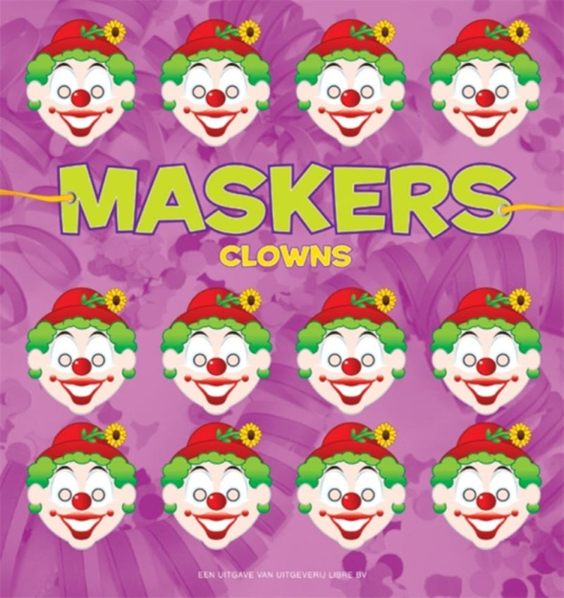 ギャラリービューアに画像をロードする, Centraal boekhuis maskers: clowns