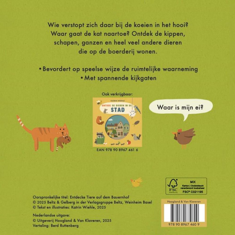 Chargez l'image dans la visionneuse de la galerie, Kartonboek: dieren op de boerderij 3+