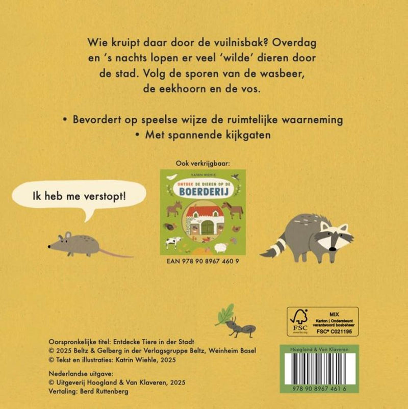 Chargez l'image dans la visionneuse de la galerie, Kartonboek: dieren in de stad 3+