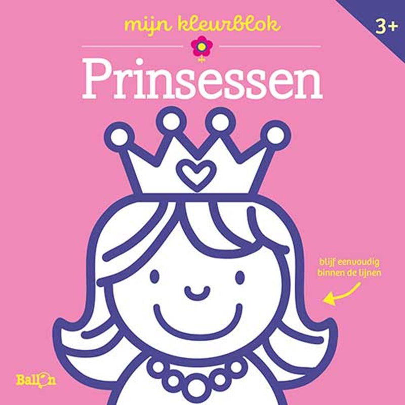 Afbeelding laden in galerijviewer, De ballon kleurblok junior - prinsessen (dikke. 3+