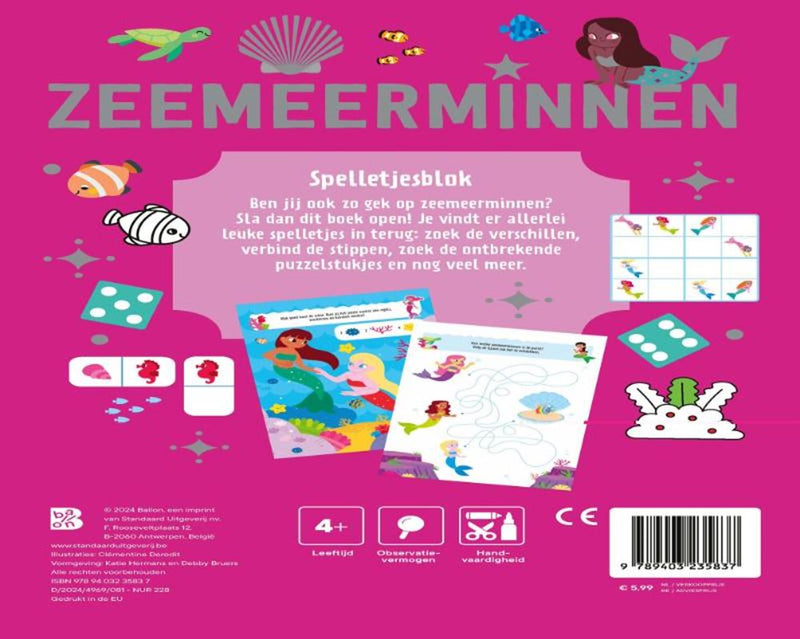 ギャラリービューアに画像をロードする, Zeemeerminnen: spelletjesblok 4+
