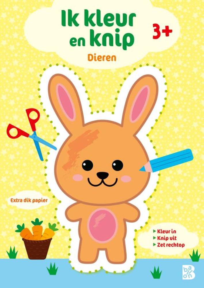 Afbeelding laden in galerijviewer, Ik kleur en knip: dieren 3+