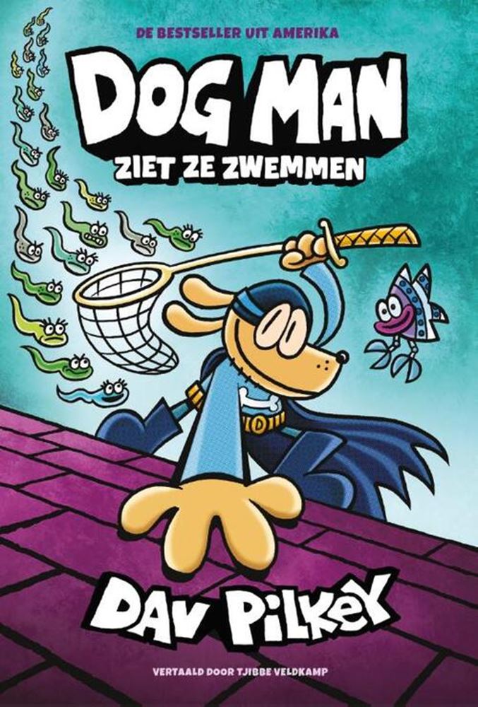 Afbeelding laden in galerijviewer, Centraal boekhuis dog man ziet ze zwemmen