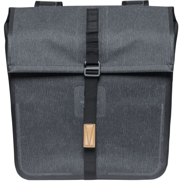 Load image into Gallery viewer, Basil Urban Dry Dubbele Fietstas - Grijs, 50L