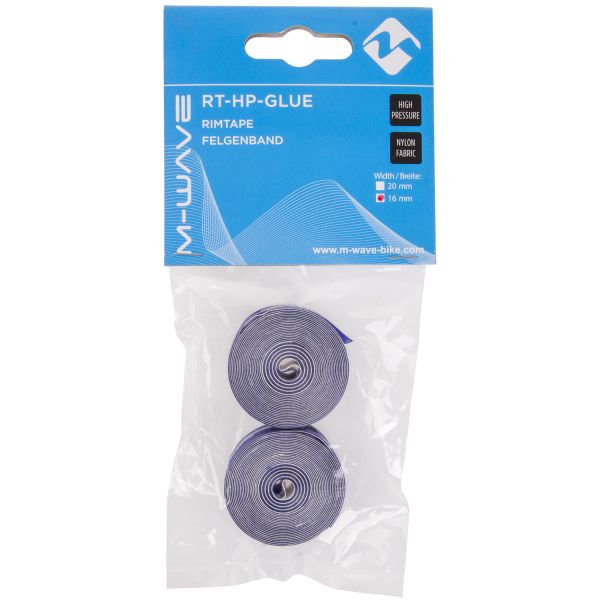 Load image into Gallery viewer, M-wave velglint 12-29 rt-hp-glue hoge druk 16 mm - blauw (1 set)