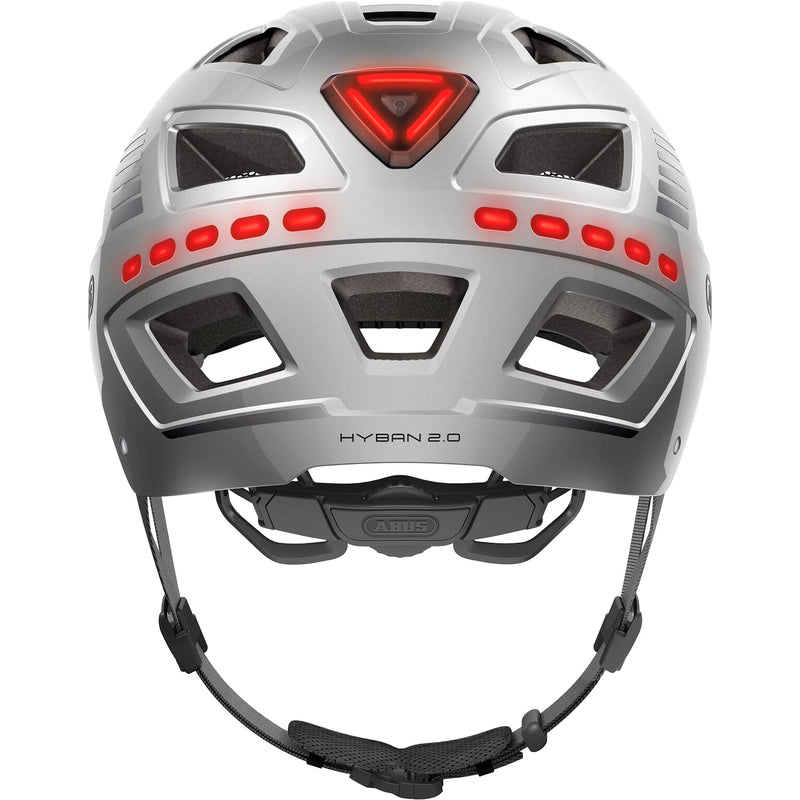 Load image into Gallery viewer, Abus helm hyban 2.0 led signal silver l 56-61cm