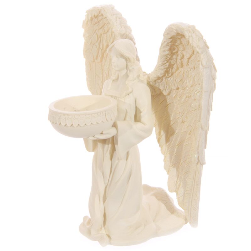 ギャラリービューアに画像をロードする, Engel waxinelichthouder - knielend 18cm