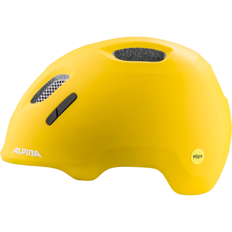 Load image into Gallery viewer, Olympic sportswear alpina sports kinderhelm ximo 2 mips 49-54 mat geel