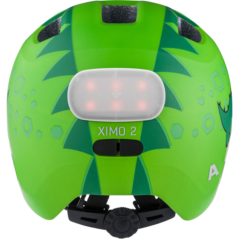 Load image into Gallery viewer, Olympic sportswear alpina sports kinderhelm ximo 2 flash green dino 49-54 mat