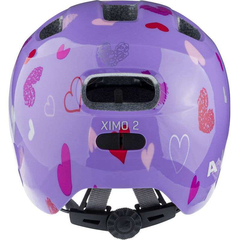 Load image into Gallery viewer, Olympic sportswear alpina sports kinderhelm ximo 2 purple hearts 45-49 glans