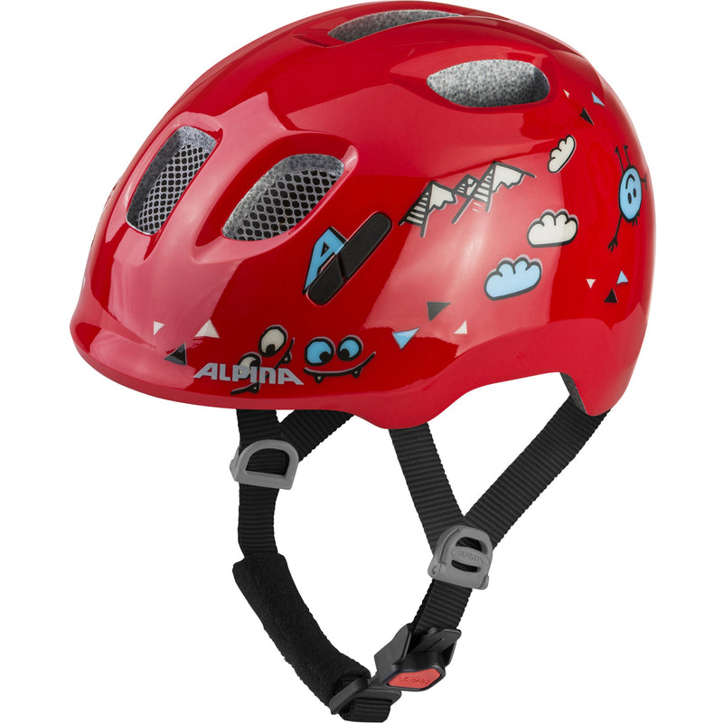 Load image into Gallery viewer, Olympic sportswear alpina sports kinderhelm ximo 2 red smile 45-49 glans