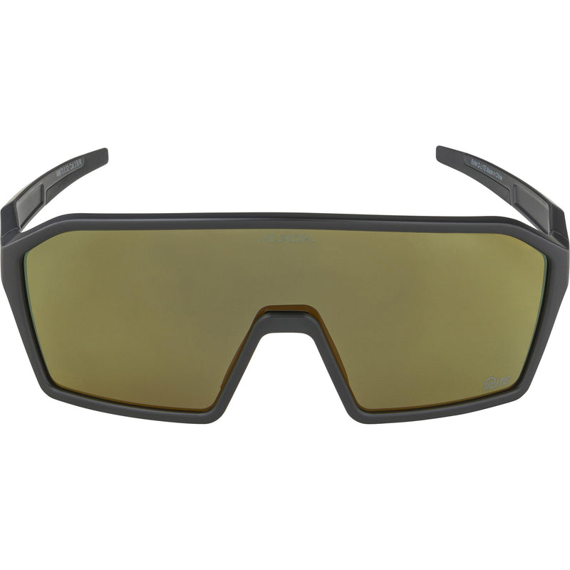 Load image into Gallery viewer, Olympic sportswear alpina sports sportbril ram q-lite gouden spiegel zwart