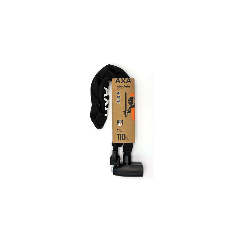 Load image into Gallery viewer, Axa slot ketting absolute 7-110 zwart safety index 9