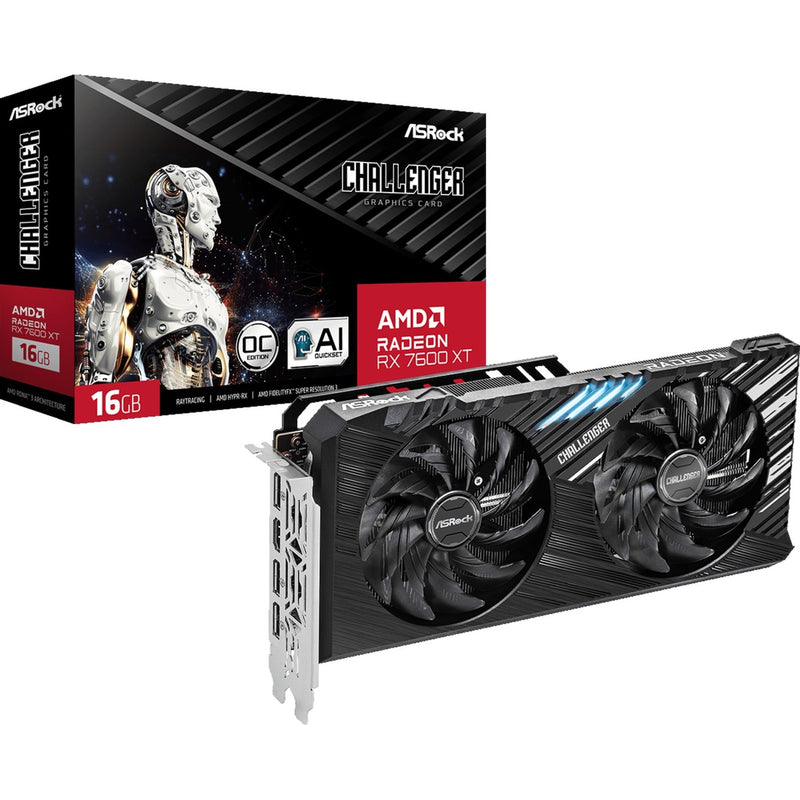 Load image into Gallery viewer, ASRock Radeon RX 7600 XT Challenger 16GB OC