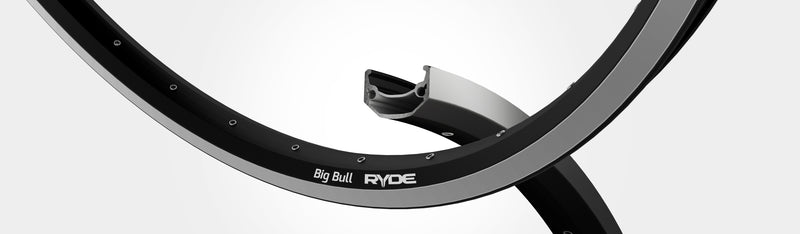 Load image into Gallery viewer, Rigida velg ryde 28 (622) big bull 32 14 zwart (geslepen)