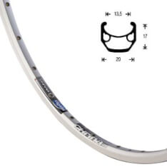 Load image into Gallery viewer, Rigida ryde velg 28 chrina alu 20mm 36 14