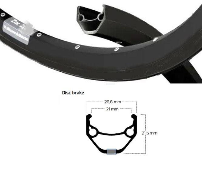 Load image into Gallery viewer, Ryde velg 28 zac421 disc 32 14 zwart