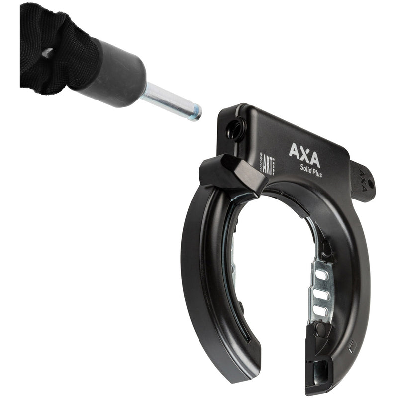 Load image into Gallery viewer, Axa ringslot solid plus zwart (op kaart)