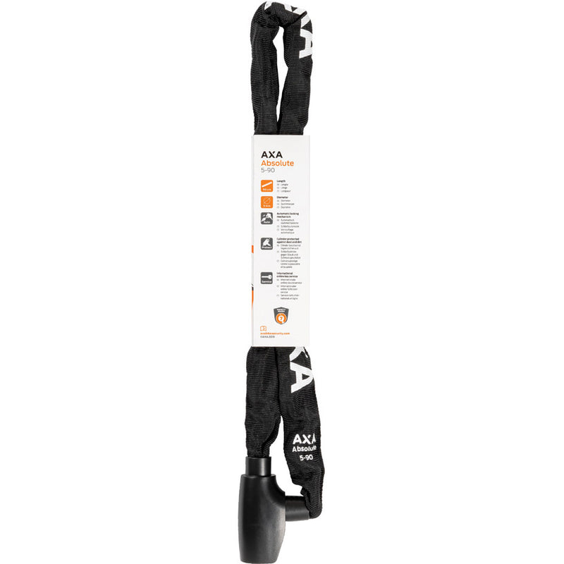 Afbeelding laden in galerijviewer, Axa kettingslot absolute 5-90cm zwart