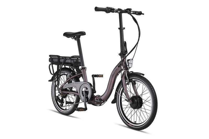 Load image into Gallery viewer, Altec Comfort E-bike Vouwfiets 20 inch 7-spd. 518Wh Terra Brown M129 40Nm -