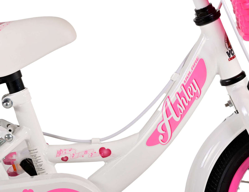Load image into Gallery viewer, Volare Ashley Kinderfiets Meisjes 12 inch Wit Twee handremmen