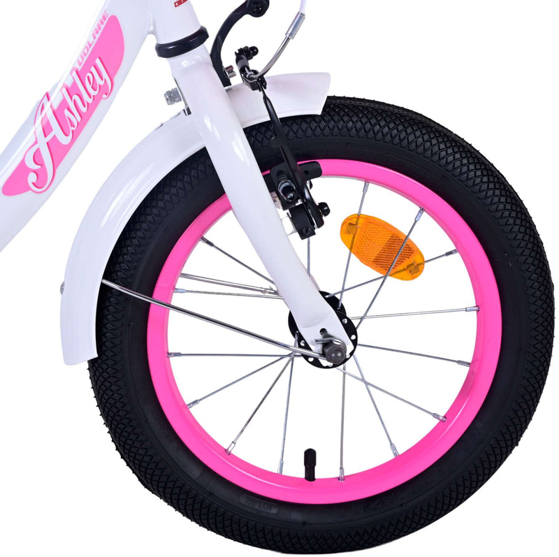 Chargez l'image dans la visionneuse de la galerie, Volare Ashley Kinderfiets - Meisjes - 14 inch - Wit