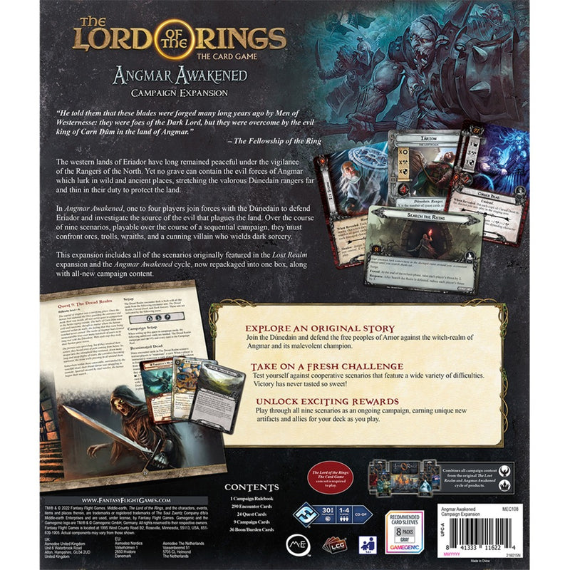 Load image into Gallery viewer, Asmodee the lord of the rings: the card game angmar awak