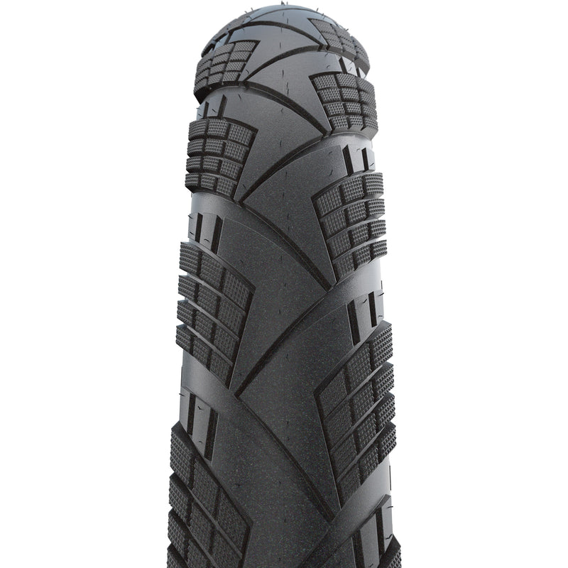 Load image into Gallery viewer, Vouwband Schwalbe Marathon Efficiency Super Race V-Guard 27.5 x 2.15 55-584 - zwart met reflectie