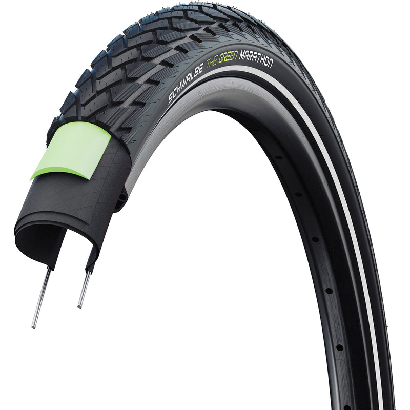 Afbeelding laden in galerijviewer, Schwalbe buitenband Marathon Perf G-Guard 27.5 x 2.15 zw refl