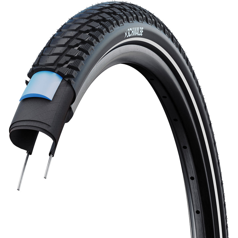 Afbeelding laden in galerijviewer, Schwalbe draadband marathon plus tour 37-622 +r zwart