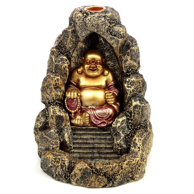 ギャラリービューアに画像をロードする, Chinese lachende boeddha backflow wierookhouder