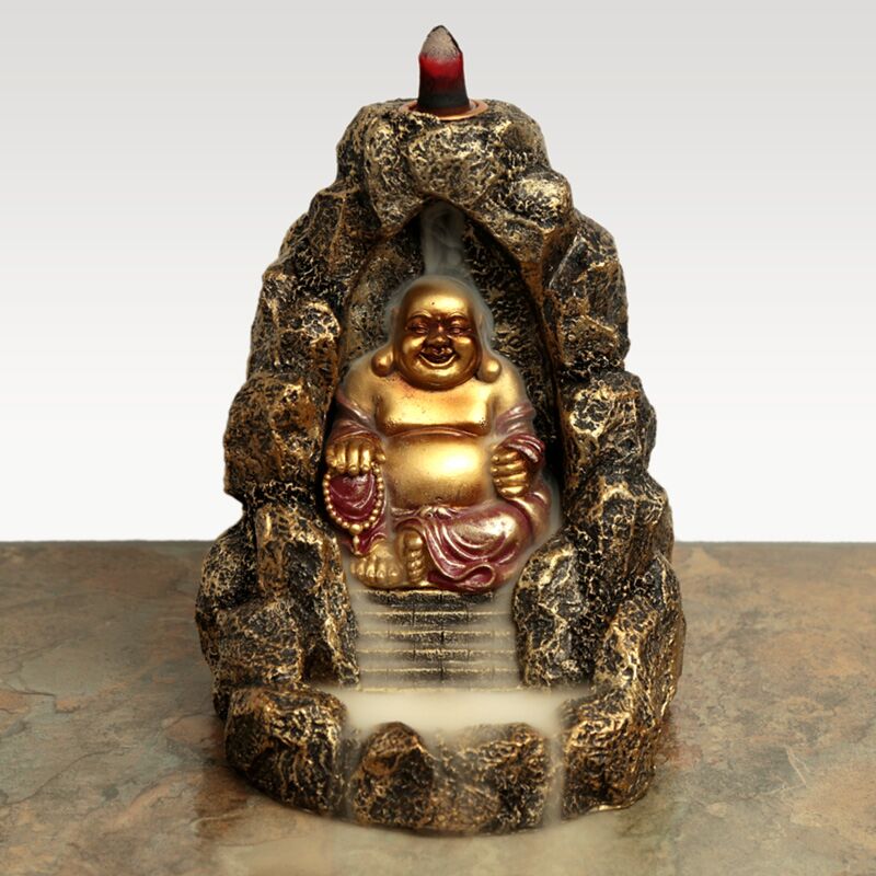 ギャラリービューアに画像をロードする, Chinese lachende boeddha backflow wierookhouder