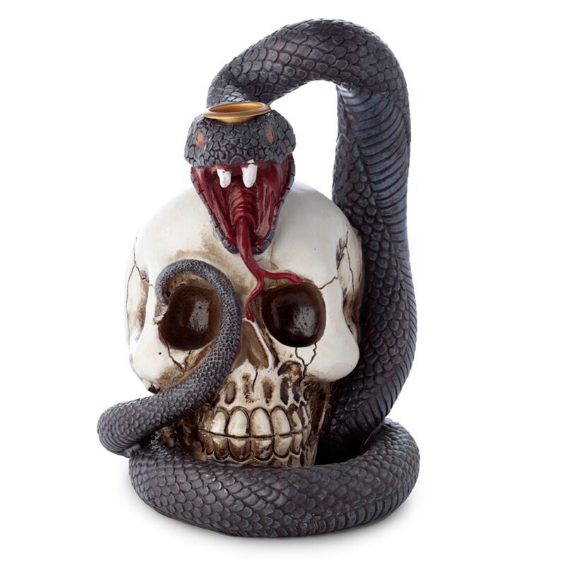 Laden Sie das Bild in Galerie -Viewer, Slang en schedel backflow wierookhouder