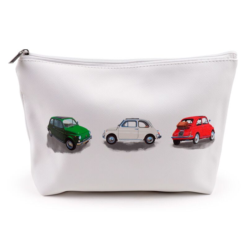 Laden Sie das Bild in Galerie -Viewer, Fiat 500 pvc toilettas makeup tas large