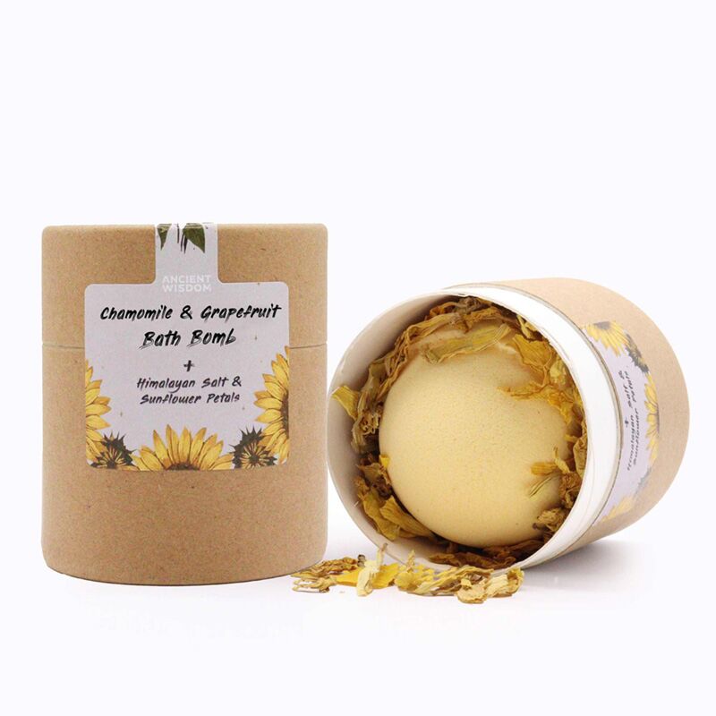 Load image into Gallery viewer, Korte houdbaarheid kamille grapefruit bruisbal cadeauset