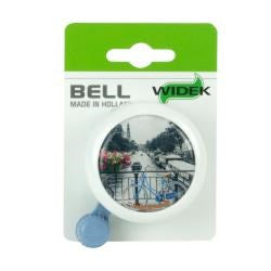 Load image into Gallery viewer, Widek bel wit fiets op brug bij gracht op kaart