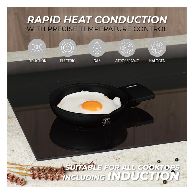 Load image into Gallery viewer, Berlingerhaus mini pan mat zwart 16cm