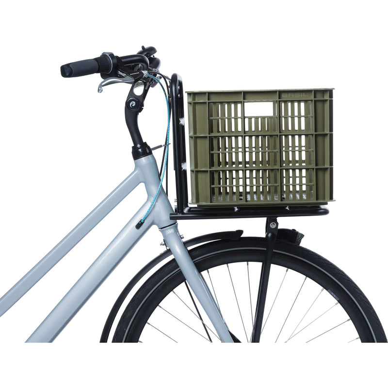 Load image into Gallery viewer, Basil fietskrat L - groot - 40 liter - groen