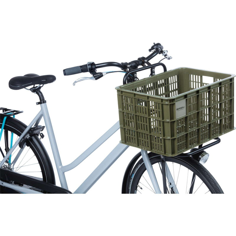 Load image into Gallery viewer, Basil fietskrat L - groot - 40 liter - groen