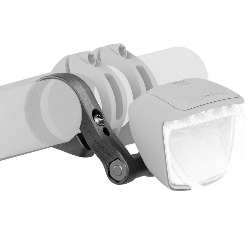 Chargez l'image dans la visionneuse de la galerie, Busch muller busch müller, lighting accessories, plastic handlebar mount, black, single-arm, for 31.8–35 mm with screws and nuts, polybag