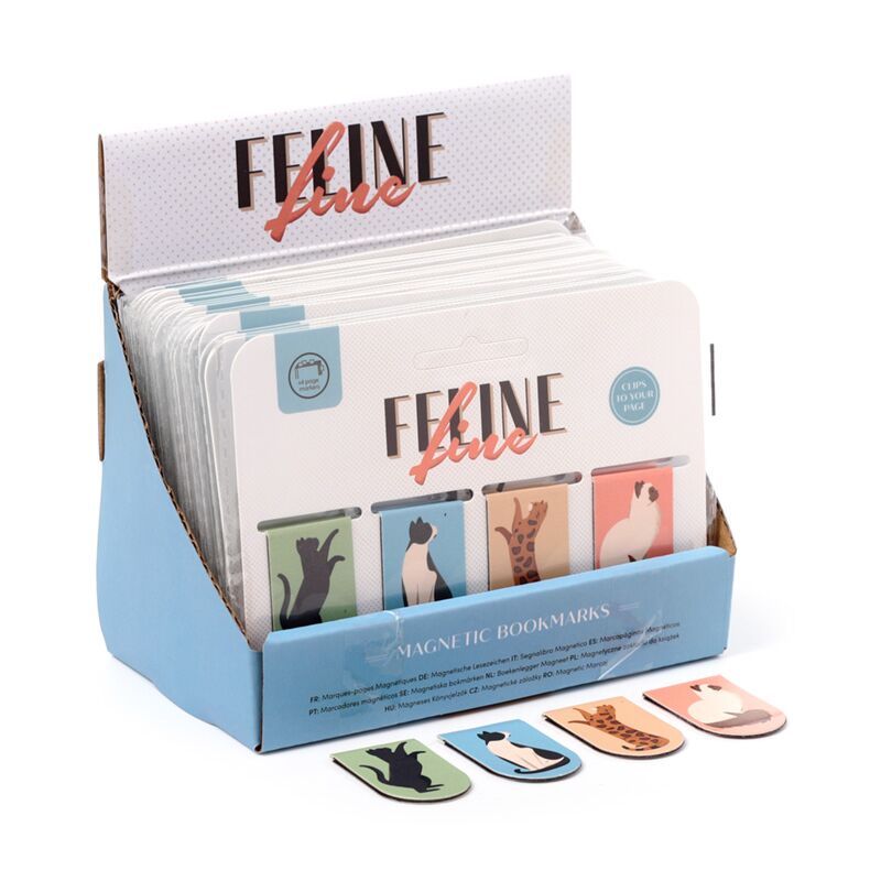 ギャラリービューアに画像をロードする, Feline fine katten 2025 magnetische boekenlegger set