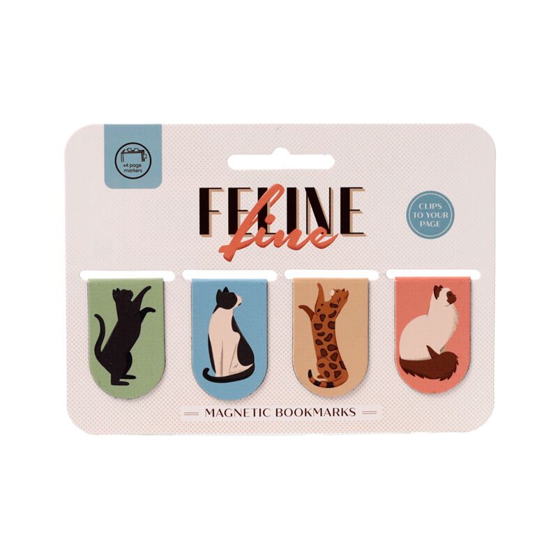 ギャラリービューアに画像をロードする, Feline fine katten 2025 magnetische boekenlegger set