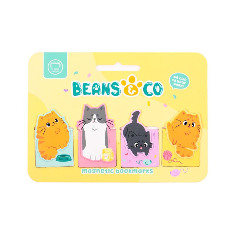 Laden Sie das Bild in Galerie -Viewer, Beans co katten magnetische boekenlegger set