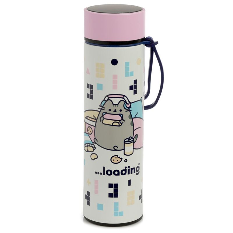Load image into Gallery viewer, Union pusheen kat gaming thermosfles 450ml thermometer