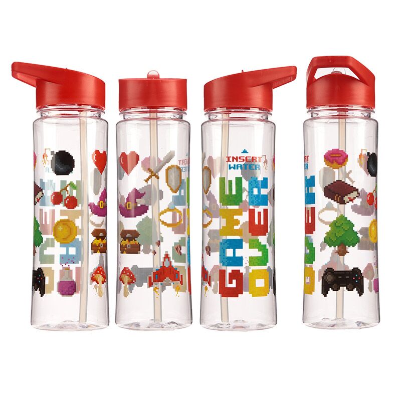 Cargue la imagen en el visor de la galería, Game over duurzame 550ml waterfles flip straw