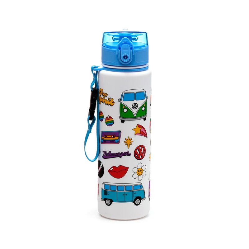 Cargue la imagen en el visor de la galería, Volkswagen busje vw t1 retro pop top 600ml ecozen drinkfles